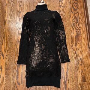 Jean Paul Gaultier Black Lace Dress